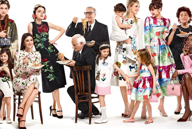 创意广告:杜嘉班纳 Dolce & Gabbana 秋季大片 家庭大派对